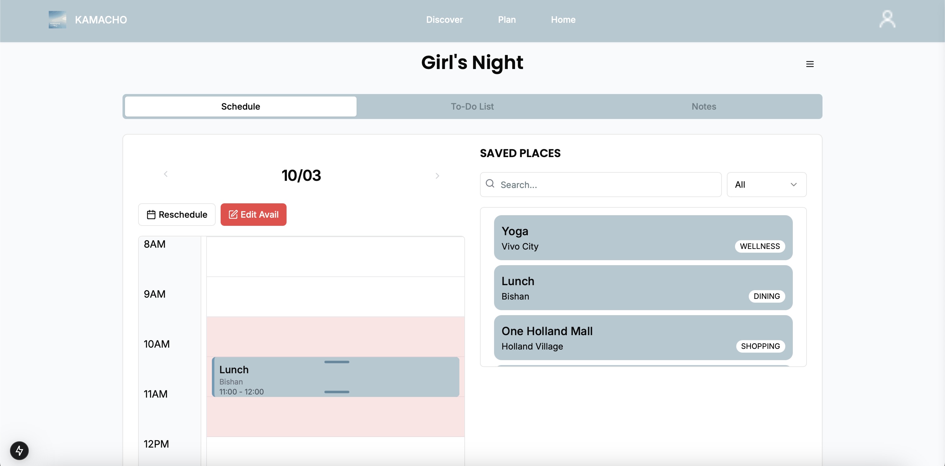 Plan Interface